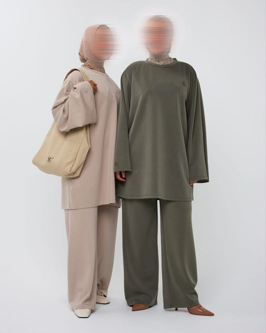 ESSENTIAL TWINSET SAGE