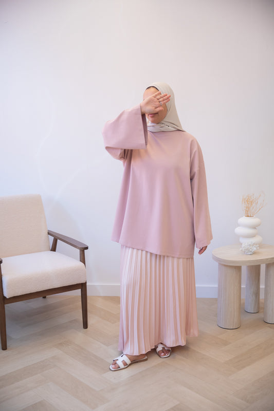 OVERSIZED COTTON TOP PINK
