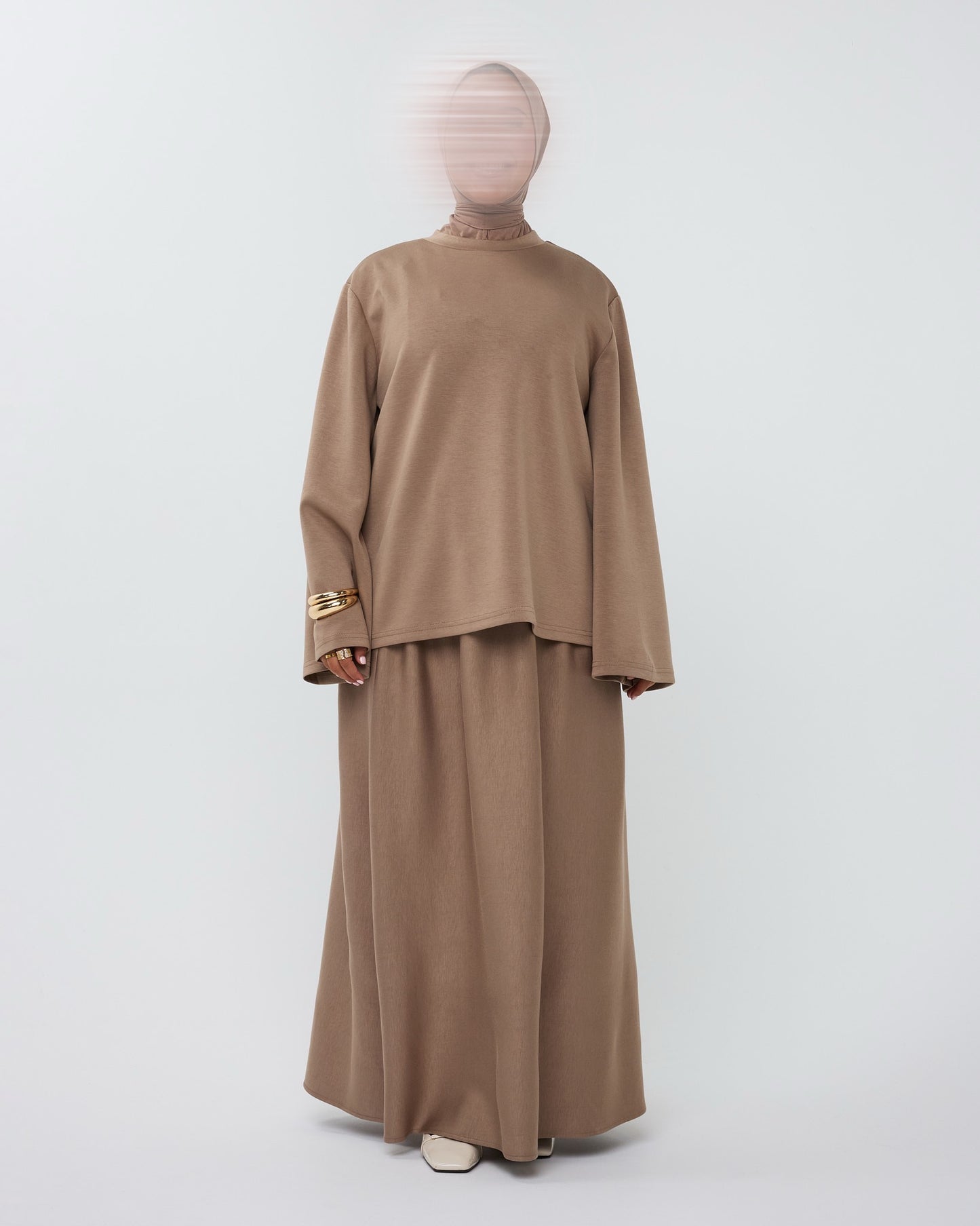 ESSENTIAL SKIRT SET TAUPE