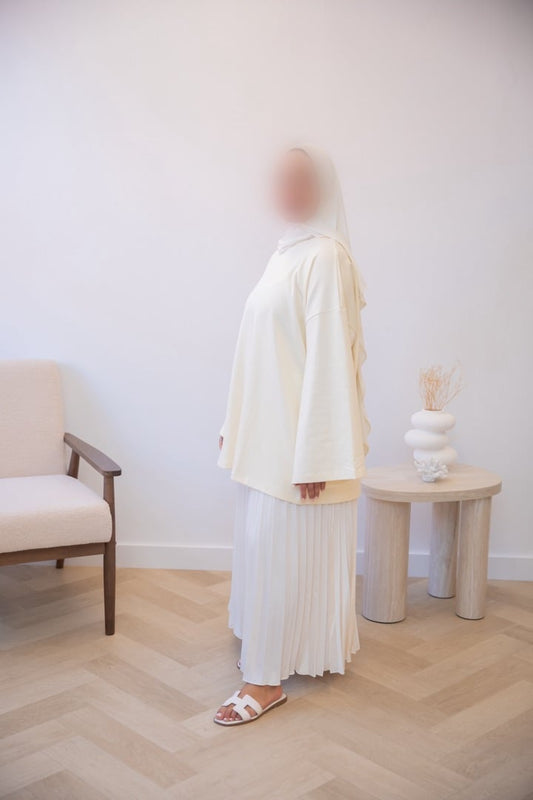 OVERSIZED COTTON TOP BUTTERYELLOW