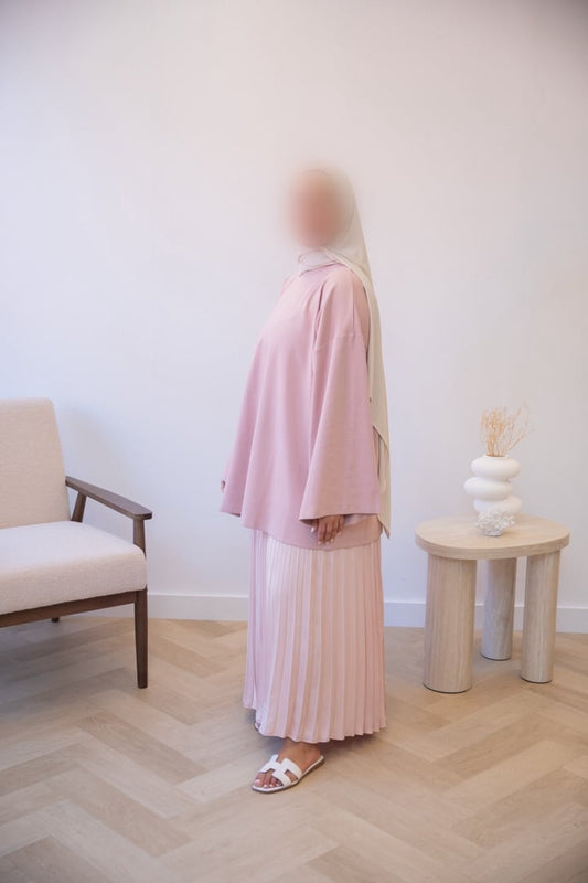 OVERSIZED COTTON TOP PINK