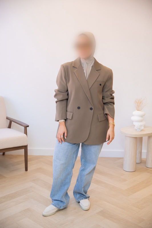 OVERSIZED BLAZER KHAKI