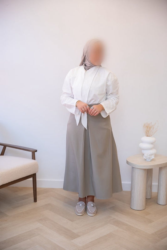 COTTON BLOUSE SHORT WHITE
