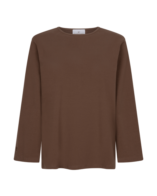 OVERSIZED TOP DARKBROWN