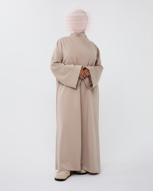 SAFFIYAS JERSEY DRESS DARKBEIGE