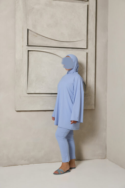 PREMIUM OVERSIZED BURKINI LIGHTBLUE - Afbeelding 4