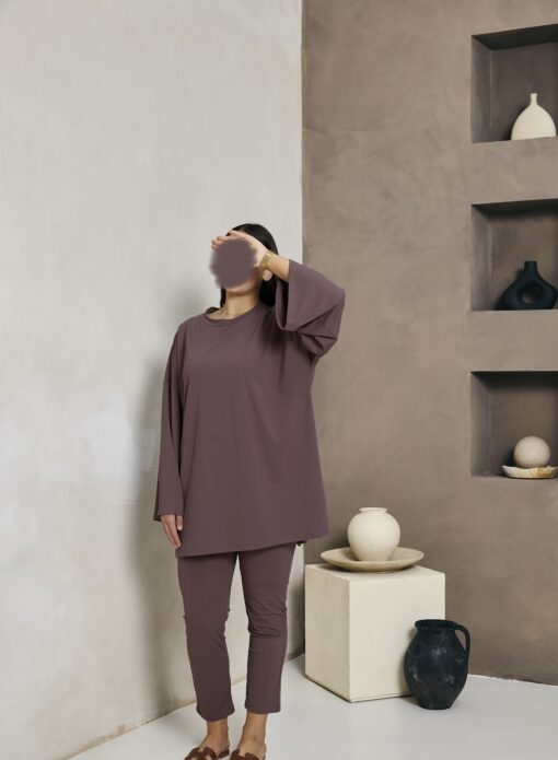 PREMIUM OVERSIZED BURKINI ASHBROWN - Afbeelding 3