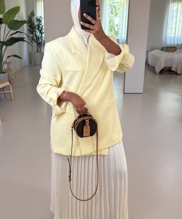 BLAZER MET SPLIT BUTTERYELLOW