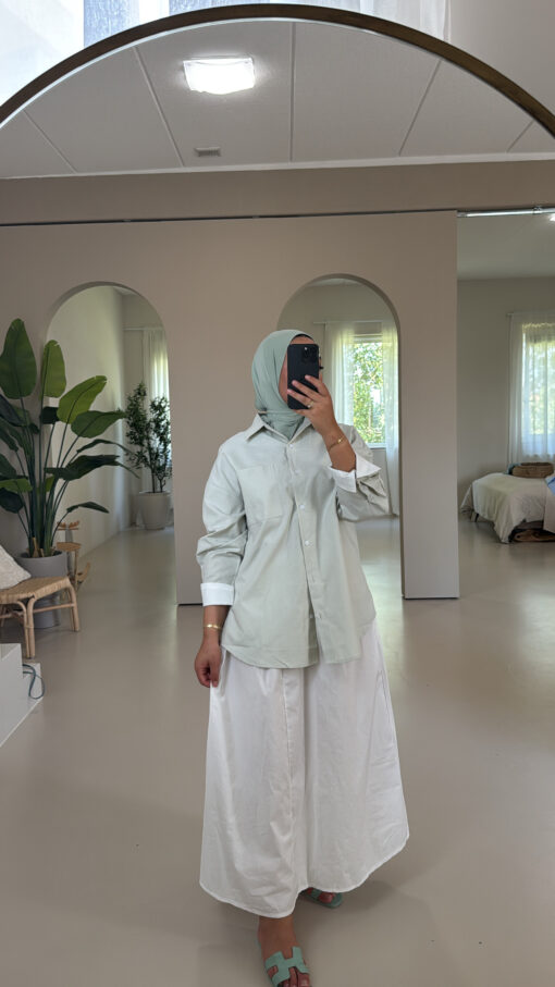COTTON BLOUSE GREEN