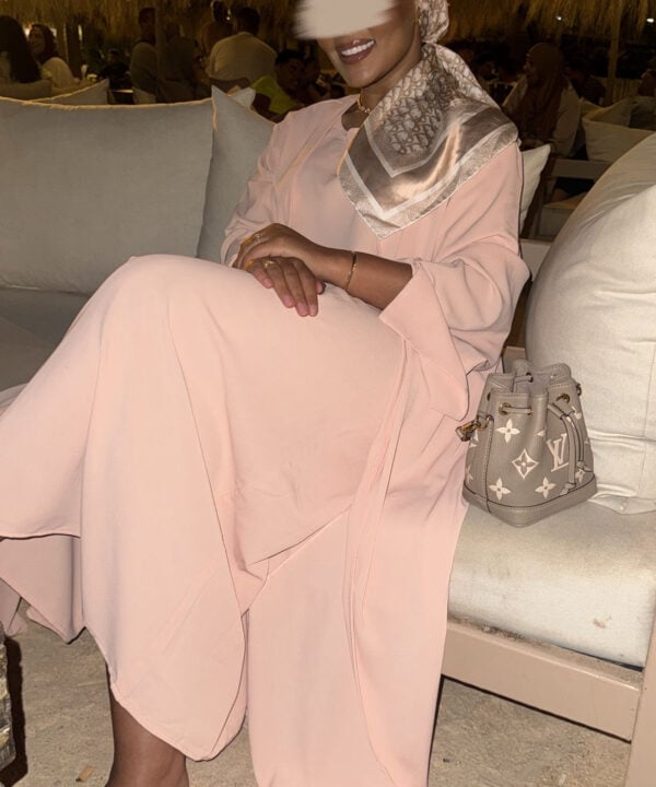 SIGNATURE ABAYA SET PEACH