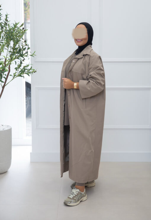 OVERSIZED COAT TAUPE - Afbeelding 2