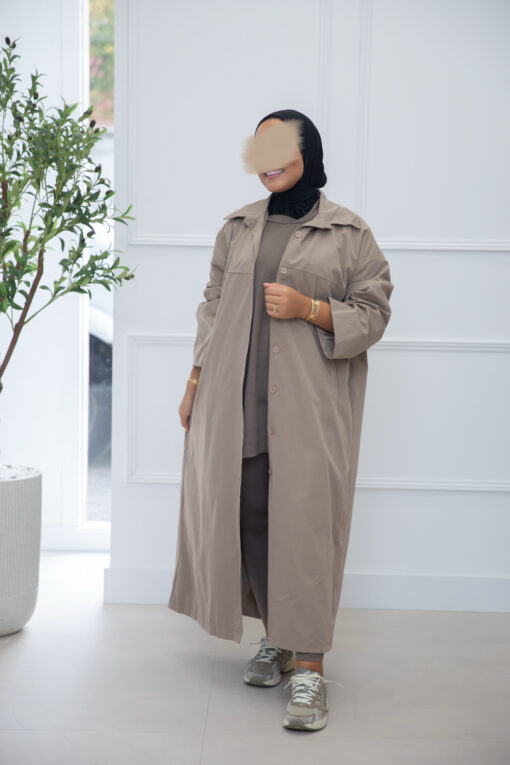 OVERSIZED COAT TAUPE