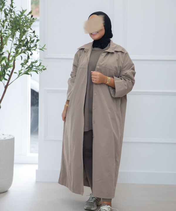 OVERSIZED COAT TAUPE