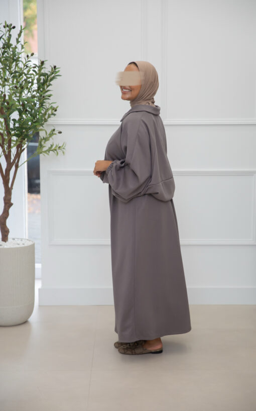 SKIRT SET ZIPPER TAUPE - Afbeelding 3