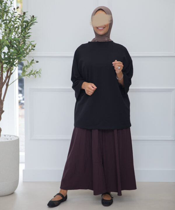 Alternative view of OVERSIZED T-SHIRT BLACK