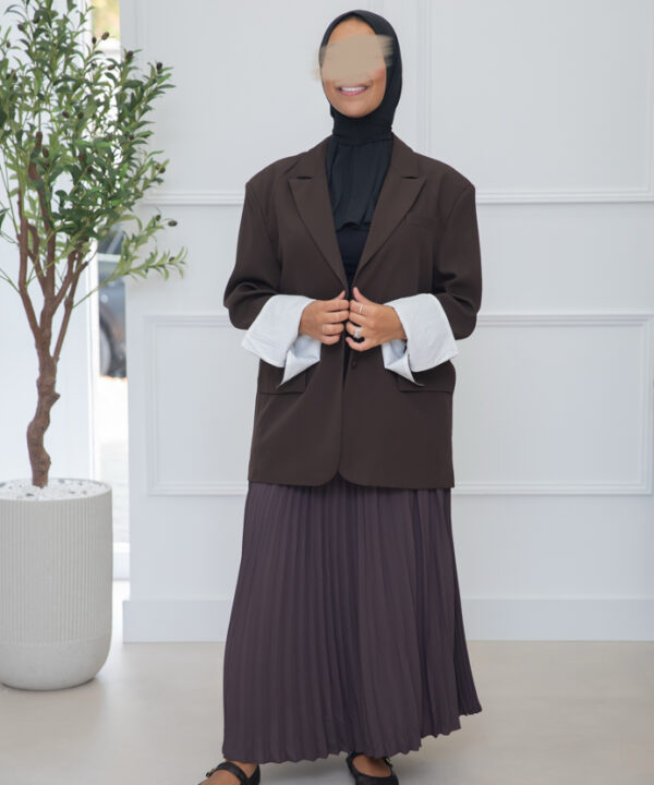 Alternative view of OVERSIZED BLAZER DARKBROWN