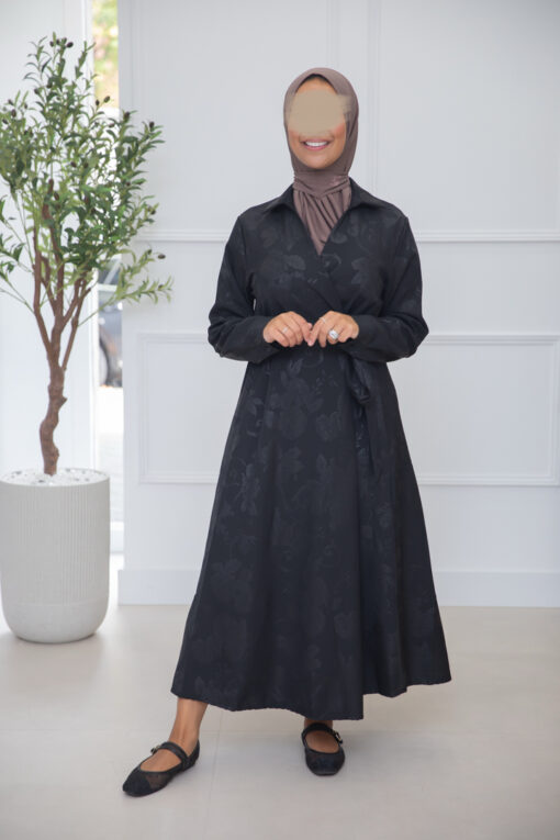 PRINT DRESS BLACK - Afbeelding 2