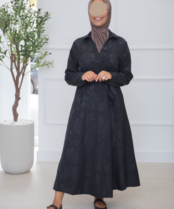 Alternative view of PRINT DRESS BLACK