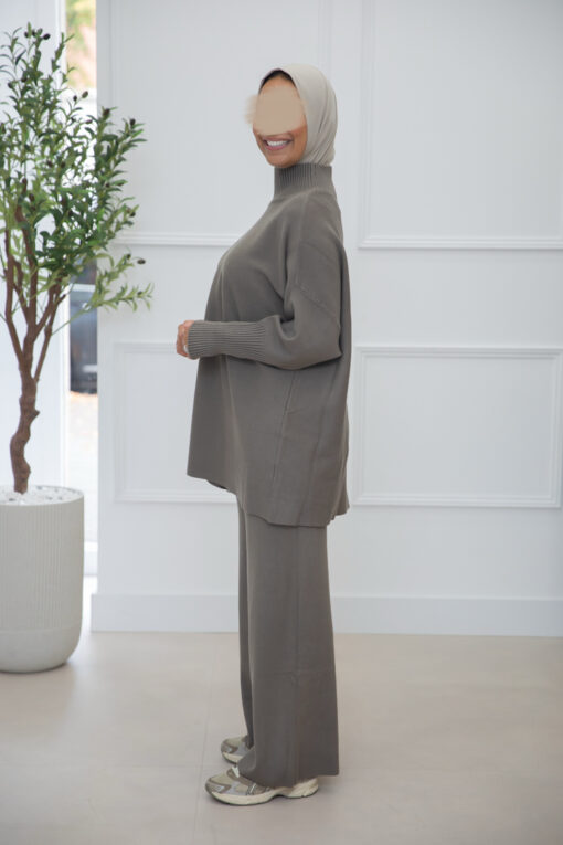 KNITTED SET TAUPE - Afbeelding 2