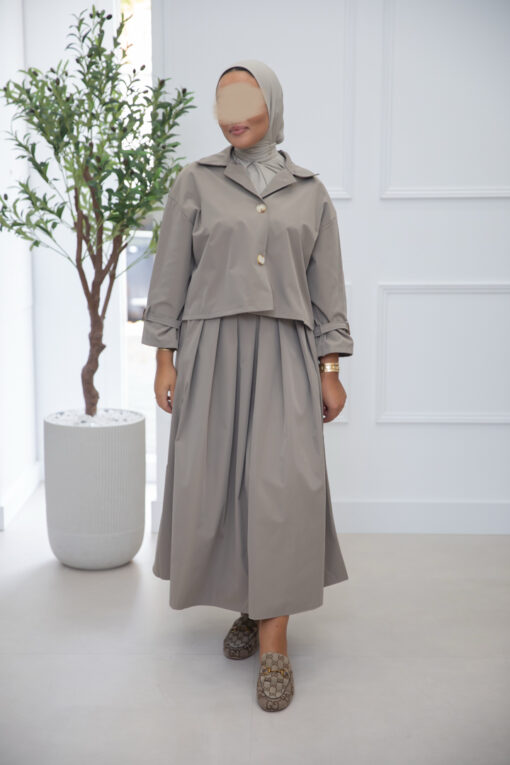 TRENCHCOAT SET TAUPE