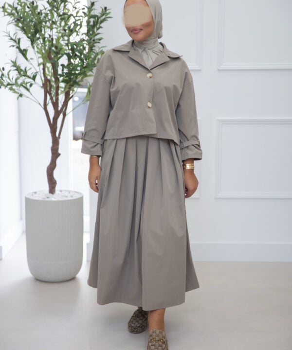 TRENCHCOAT SET TAUPE