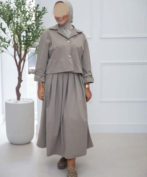 Alternative view of TRENCHCOAT SET TAUPE