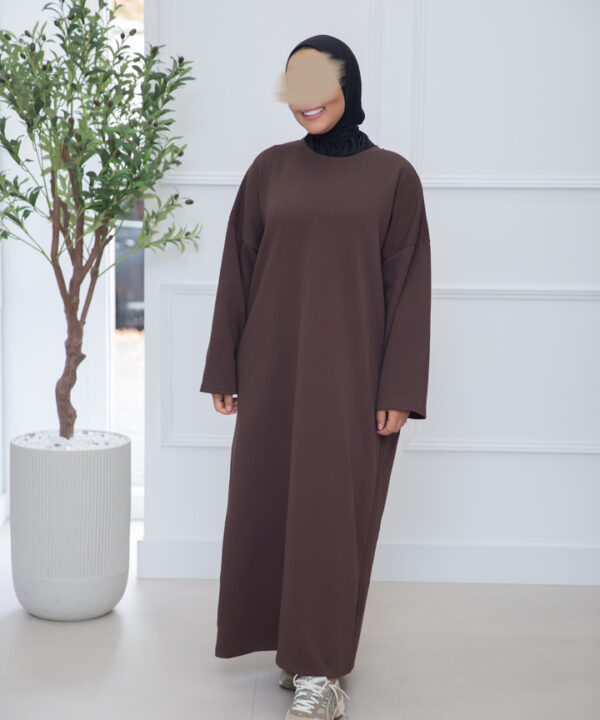 Alternative view of SWEATER DRESS DARKBROWN