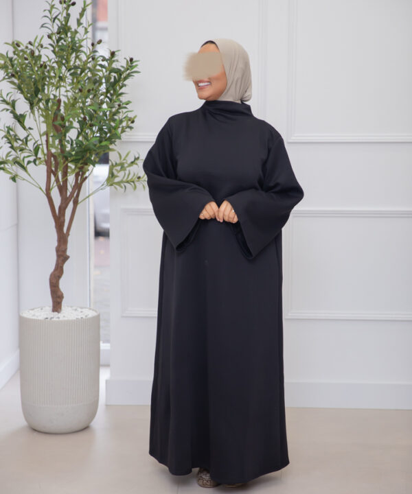 JERSEYDRESS MET KOL BLACK