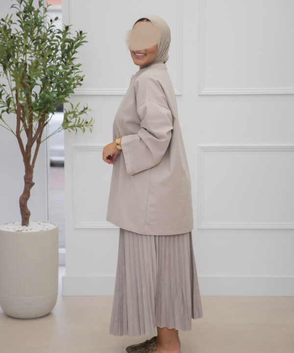 OVERSIZED T-SHIRT TAUPE