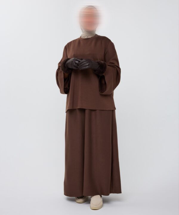 Alternative view of ESSENTIAL SKIRT SET DARKBROWN