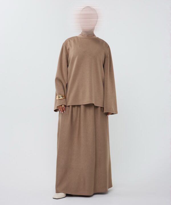 Alternative view of ESSENTIAL SKIRT SET TAUPE