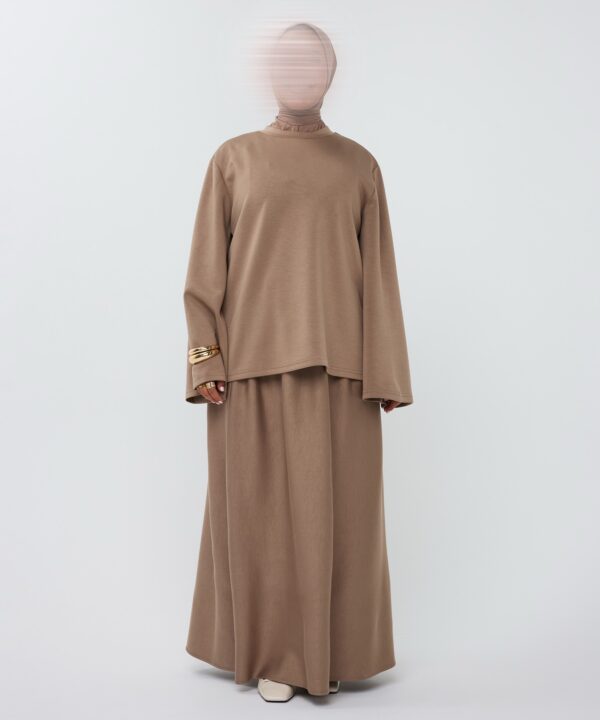 ESSENTIAL SKIRT SET TAUPE