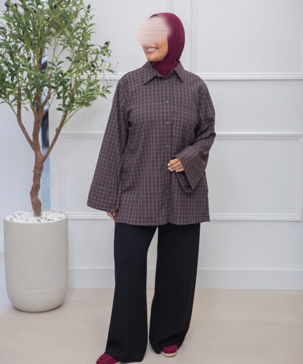 Alternative view of BLOUSE PRINT BROWN