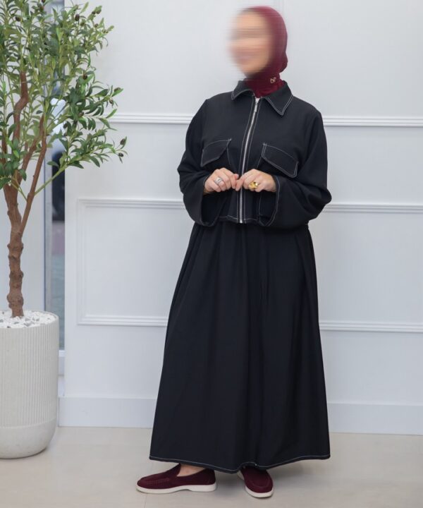 Alternative view of TWO PIECE SET BLACK