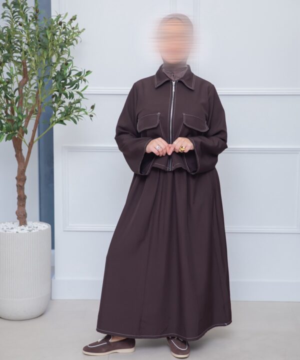 Alternative view of TWO PIECE SET BROWN