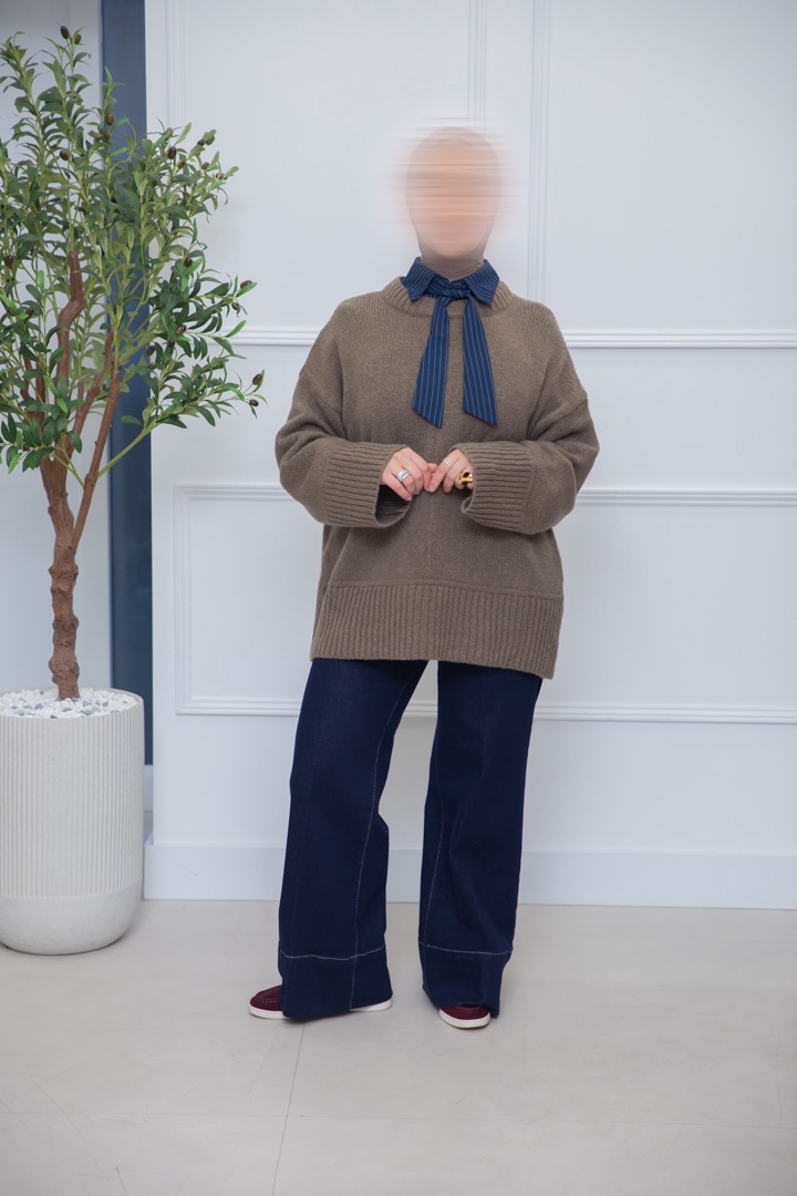OVERSIZED TRUI DARKTAUPE