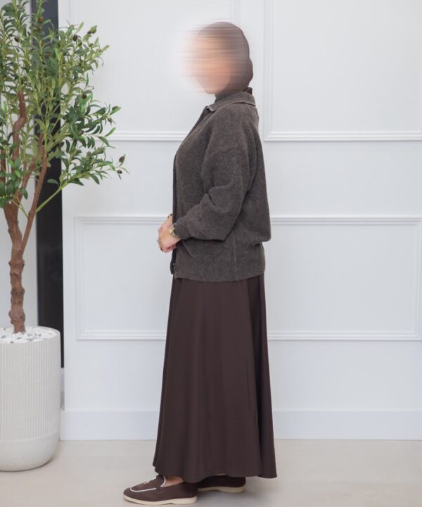 Alternative view of VEST BROWN LEATHER