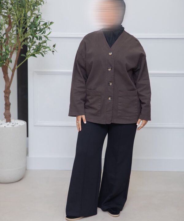 DENIMJACKET DARKBROWN