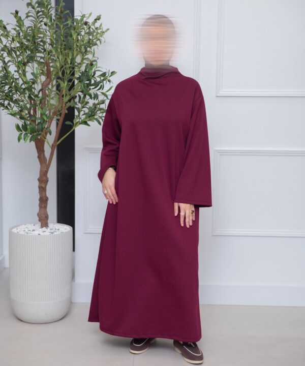Alternative view of JERSEY DRESS MET KOL BORDEAUX