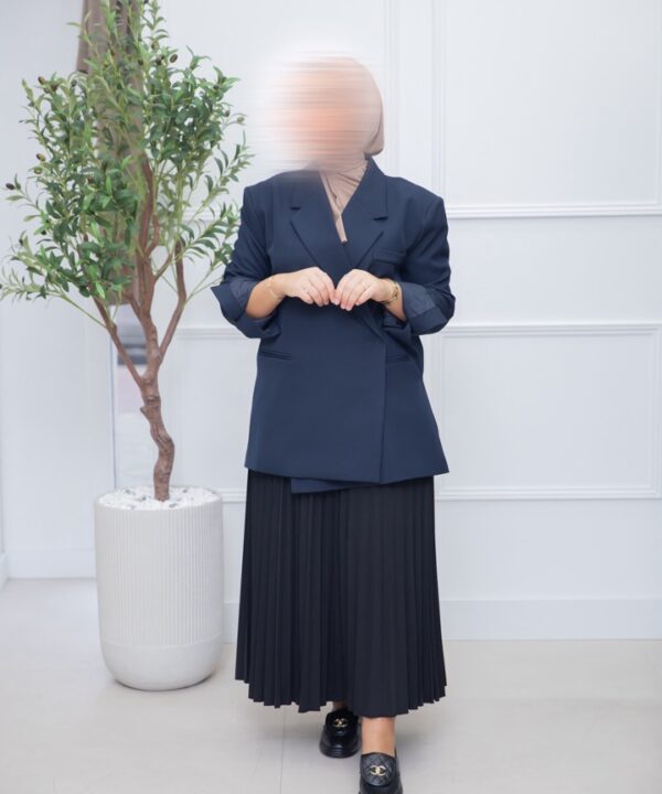 Alternative view of BLAZER MET SPLIT NAVYBLUE