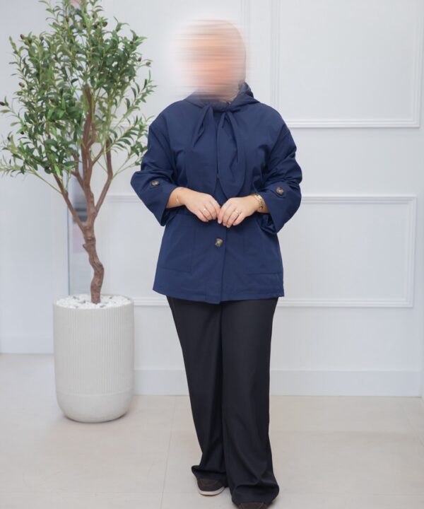 Alternative view of TRENCHCOAT CAPUCHON NAVY