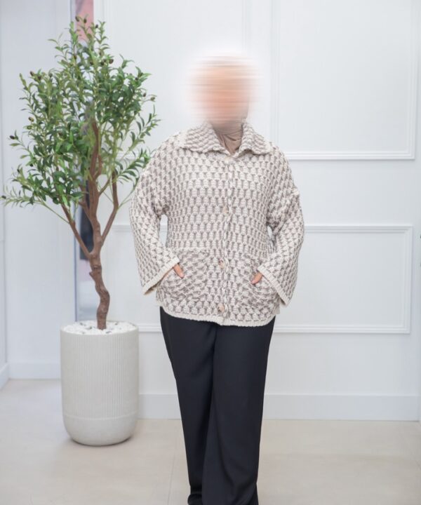 Alternative view of WOLLEN VEST BEIGE