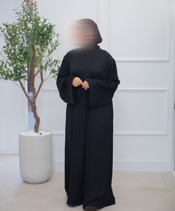 Alternative view of OVERSIZED ABAYA BLACK