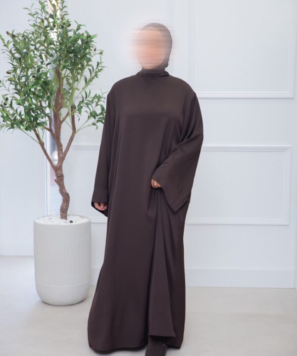 Alternative view of OVERSIZED ABAYA BROWN
