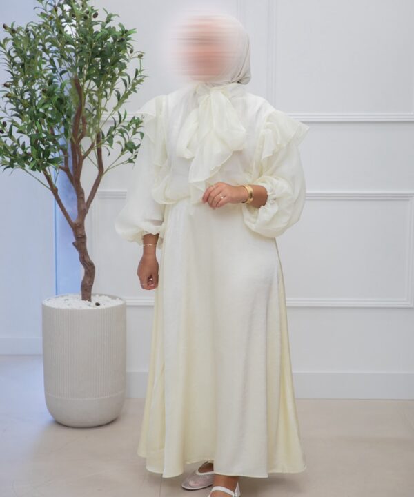 RUFFLE BLOUSE CREAMY YELLOW