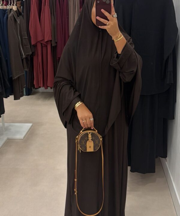 PREMIUM JERSEY DRESS GHIMAAR BROWN