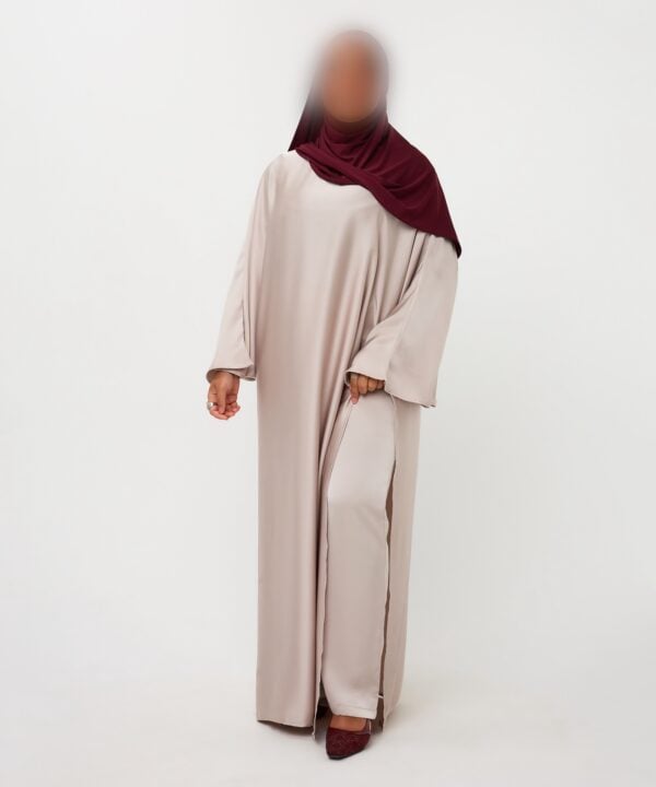 Alternative view of KAFTANDRESS WITH PANTS BEIGE