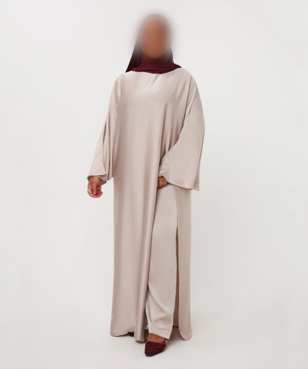 KAFTANDRESS WITH PANTS BEIGE