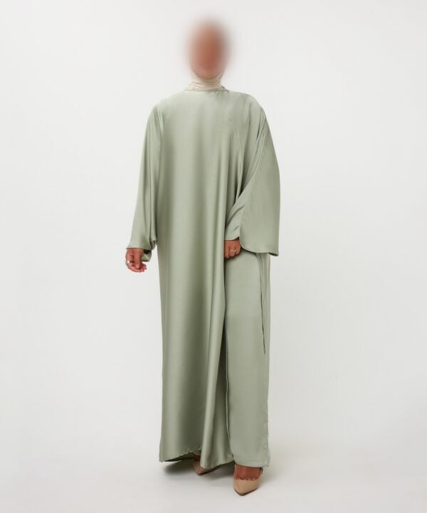 KAFTANDRESS WITH PANTS MINT