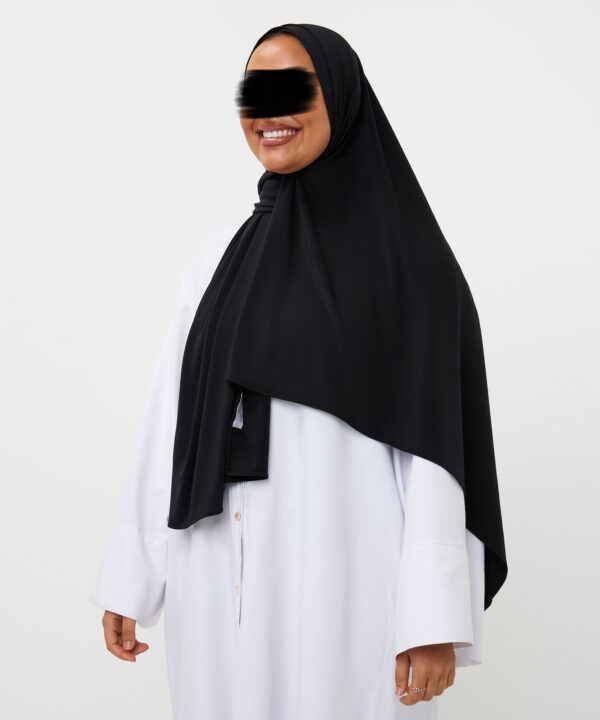 LIGHTWEIGHT PREMIUM JERSEY HIJAB BLACK